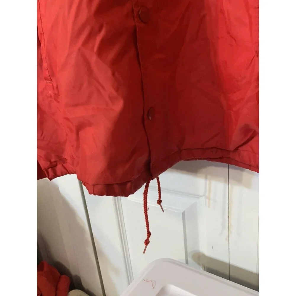 Vintage 90's Hartwell Continental Red Sox Jacket Windbreaker‎ Sz L Red Men’s